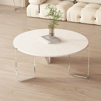 Table basse suspendue en acrylique de style italien, luxe léger, moderne, pour petit appartement, table d'appoint simple de designer, meubles de salon