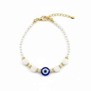LuckyGuard Beaded Metal Eye Warder <b>Bracelet</b> - Product Image 2