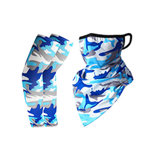 Manchons de cyclisme avec cache-cou camouflage, séchage rapide, anti-UV, coupe-vent pour sports de plein air, pêche, kit unisexe adulte - Product Image 4