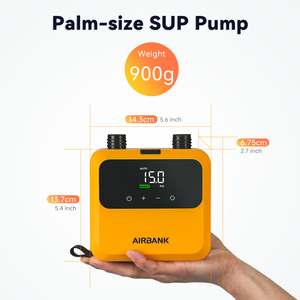 Pompe électrique pour paddle board 20 PSI rechargeable 4500 mAh, pompe <span class=keywords><strong>SUP</strong></span> à double étage de gonflage et dégonflage, adaptée pour <span class=keywords><strong>SUP</strong></span>, kayak, surf, kitesurf - Product Image 2