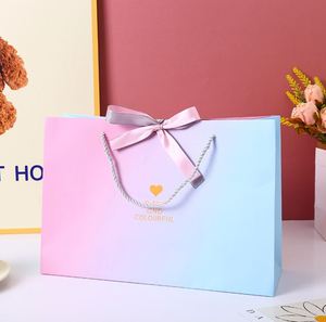Bolsa de Papel para Cosméticos de Alta Gama Chengrui, Estilo Clásico con Diseño Floral Rosa, para Ropa, para el Día de San Valentín - Product Image 4
