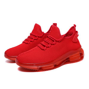 2026 New Model Men's Fly-Weave Knitted Upper Sports Shoes-Cushioning & Anti-Slip Rubber Outsole-Fashion Trendy Walking Shoes - Product Image 1