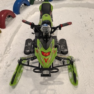 Moto de nieve para niños carrito de esquí eléctrico con orugas hielo y nieve al aire libre trineo con orugas bicicleta de patinaje sobre hielo bicicleta de playa - Product Image 5