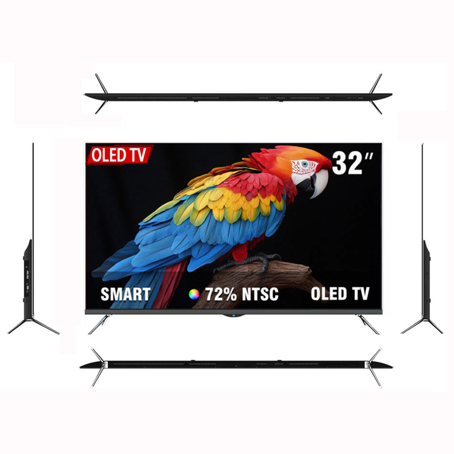 32 Inch Smart LED LCD Flat-screen TV Customizable 4K Android 50 55 65 75 Inch Hotel Use HDTV 9 Languages Black Cabinet