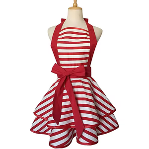<span class=keywords><strong>Delantal</strong></span> de cocina de restaurante con volantes y <span class=keywords><strong>falda</strong></span> retro sexy para mujer con logotipo personalizado - Product Image 2