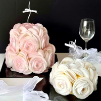 Pétales de papier de riz comestible Wohua circulaires de 3,8 cm et 5 cm pour la décoration de gâteaux d'anniversaire