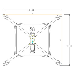 Wholesale <b>Drone</b> <b>Accessories</b> Spare Parts, MARK4 V3 13inch Carbon Fiber Kit Frame for FPV Freestyle RC Racing <b>Drone</b> Quadcopter - Product Image 2