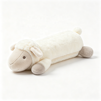Jouet en peluche doux en forme de mouton, rembourrage en coton PP, logo personnalisé, marque ODM, vente en gros, cadeau promotionnel pour animaux de compagnie