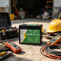 Batterie de stockage d'énergie au phosphate de fer et de lithium 12,8 V 80 Ah, qualité photovoltaïque, haute capacité, sans entretien, 6000 cycles
