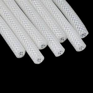 Tuyau en <span class=keywords><strong>silicone</strong></span> tressé transparent haute pression pour générateur d'oxygène, tuyau en <span class=keywords><strong>silicone</strong></span> double couche de qualité alimentaire pour machine à café - Product Image 4