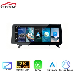 Rhythm 12.6 Inch Ultra Wide Car Infotainment Screen Dual System Switch Retain Original Functions BT for BMW X5 E70 2008-2009 - Product Image 1