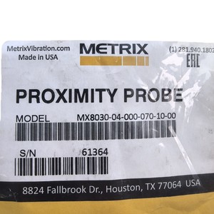 Metrix <b>Cable</b> Assembly MX8030-04-000-070-10-00 20V 20Hz Sensor Use - Product Image 5