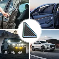 Autocollants de protection d'angle de porte de voiture imperméables et auto-adhésifs, avec lueur nocturne lumineuse, pour la décoration extérieure de la voiture, 2 pièces