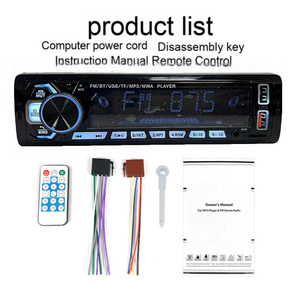 1 Din Car MP3 Multimedia Player BT Wireless Audio FM Radio USB TF AUX Input Universal Car <b>Stereo</b> <b>System</b> universal for cars - Product Image 3