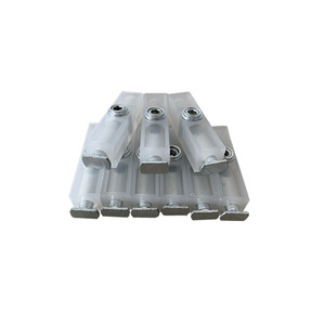 Serrures de meubles Huayi Parts à 16 plaques, 13 pouces, entièrement en aluminium, transparentes avec grands verrous à tête. - Product Image 1