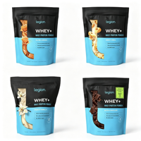 Pochette verticale noire mate de qualité alimentaire avec fenêtre découpée et logo personnalisé pour l'emballage de poudre de boisson protéinée
