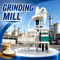 Machine de mouture industrielle pour blé et maïs, pour ligne de production continue avec système de broyage haute efficacité