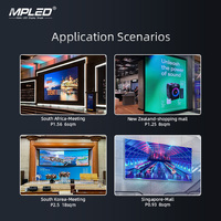 MPED 실내 고정형 LED 디스플레이 자동 캘리브레이션 데이터 P1.86 P2 P2.5 P3.07 P4 P5 상업용 LED 광고 스크린 월