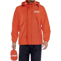 Chaqueta de Lluvia de Nailon Personalizada con Logotipo, Impermeable, Cortavientos, Transpirable, Ultraligera, Plegable, con Cremallera, para Hombre, para Ciclismo