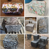 Compacteur horizontal de déchets de canettes en aluminium de qualité supérieure, équipement de recyclage manuel, presse à métal automatique