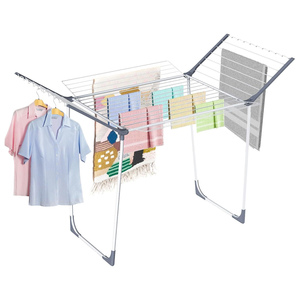 Séchoir à linge autoportant en acier, pliable et multifonctionnel, pour salle de bain, organisateur de vêtements - Vente en gros - Product Image 1