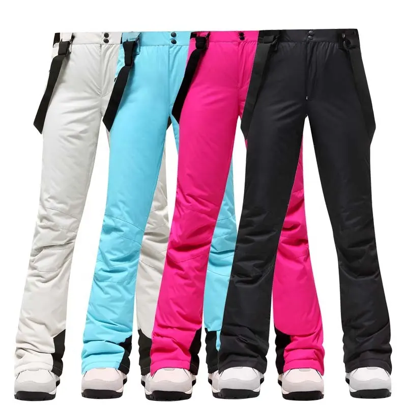 Pantaloni da neve caldi inverno nuovo inverno sci Parain Ponchoutdoor giacca di alta qualità impermeabile abbigliamento sportivo per donna pantaloni da donna