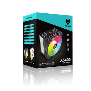 Ventilador de <span class=keywords><strong>CPU</strong></span> de PC de alta calidad COOLMOON ARGB en stock 4 tubos de calor AS400 <span class=keywords><strong>CPU</strong></span> enfriador de aire precio barato TDP 130W VENTILADOR DE <span class=keywords><strong>CPU</strong></span> de ordenador para juegos - Product Image 6