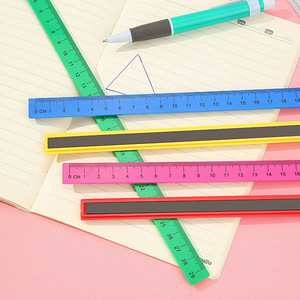<span class=keywords><strong>Règle</strong></span> magnétique en plastique personnalisé, étiquette droite, Flexible, en or, 15Cm, <span class=keywords><strong>règle</strong></span> pour école de secondaire, diy bricolage - Product Image 2