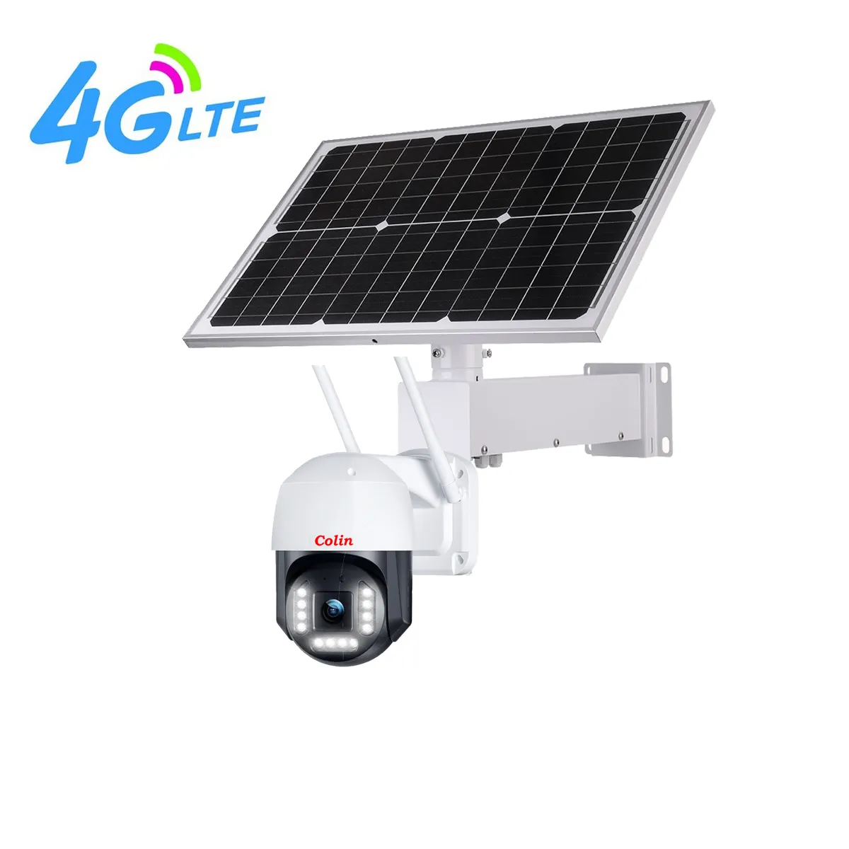 Real 40W Real 20AH first hand battery outdoor 8mp 4g solar camera with sony imx415 chip sensor europe version 4G surveillance