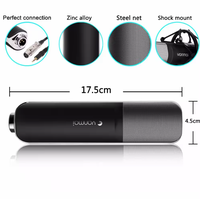 Microphone à condensateur XLR filaire - Microphone de studio portable pour ordinateur, cardioïde, avec suspension antichoc, modèle Q8 Gaming en métal et plastique
