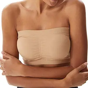 Sujetadores de banda para mujer y niña, Bralettes sin tirantes elásticos, no acolchados, Top de tubo, 3 piezas