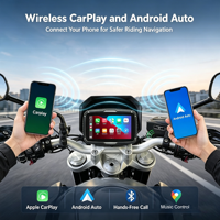 Reproductor MP3/MP4 con Pantalla Táctil de 5'' Resistente al Agua, Android Auto y CarPlay, con Conexión USB para Vehículos