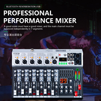 GAX-KS70 Meilleur mixeur USB 7 canaux avec 99 effets, adapté au streaming et à la diffusion de podcasts
