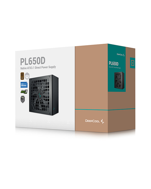 Original Deepcool PL650D Computer Power Supply 80Plus Bronze ATX12V V3.1 650W Desktop Switching Power Supply