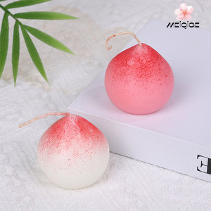Giá trị màu sắc cao đào hình sáp đậu nành nến hương liệu trái cây nhân tạo cho bữa tiệc sinh nhật đạo cụ ảnh nến thơm - Product Image 3