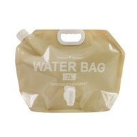 Pochette à bec verseur en PE recyclable de 1 gallon pour lait, avec logo personnalisé, sac d'eau pliable portable et impression en héliogravure
