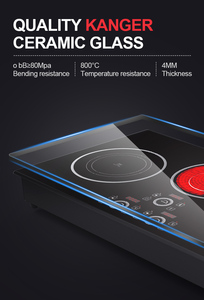 Bếp từ âm tích hợp công suất 3500W, chia sẻ công suất, 3 vùng nấu, 220-240V - Product Image 2