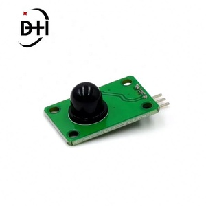 โมดูลตรวจจับอินฟราเรดของมนุษย์ D203S เซ็นเซอร์สวิตช์ตรวจจับแบบไพโรอิเล็กทริก 011050 เลนส์สีดำ - Product Image 3