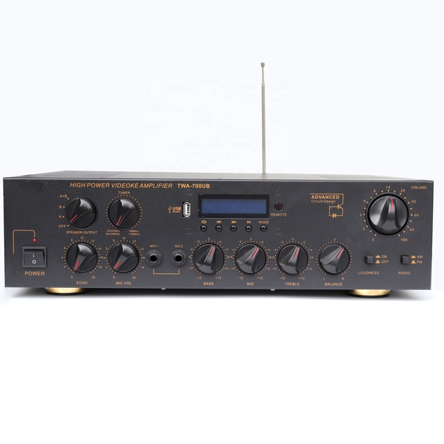 Home Audio Sound System Stereo Wireless Blue-Tooth Wifi  Amplifier With 2 Inch Touch Screen