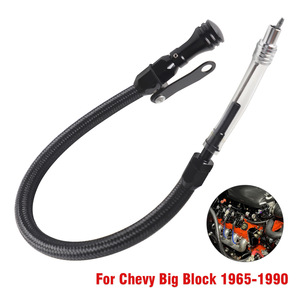 Jauge de niveau d'huile flexible en acier inoxydable noir pour moteur Chevy Big Block 1965-1990 - Product Image 3
