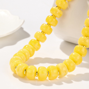 Collar de acrílico TeoWaki de 7 estilos, collar de cuentas de ábaco con cadena extensible ajustable, joyería de moda para mujer, venta <span class=keywords><strong>al</strong></span> por mayor - Product Image 3