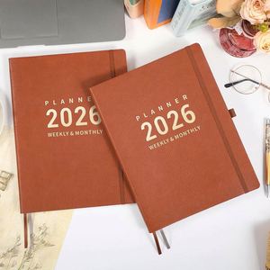 English Week <b>Monthly</b> Plan A5 Spiral Binding Eco-Friendly <b>Planner</b> Gold Foil Logo 80 Sheets Customized Design Self-Discipline - Product Image 4
