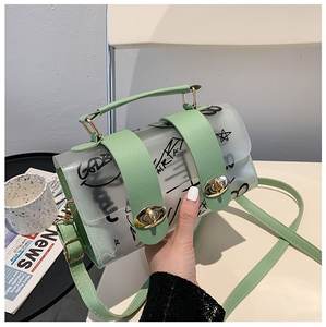 Mini bandolera <span class=keywords><strong>de</strong></span> plástico transparente para mujer, bolso <span class=keywords><strong>de</strong></span> gelatina <span class=keywords><strong>de</strong></span> Corea, bolso <span class=keywords><strong>de</strong></span> hombro duradero <span class=keywords><strong>de</strong></span> verano para reuniones, <span class=keywords><strong>citas</strong></span>, compras - Product Image 1