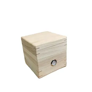 Ready Stock 20x10x6cm Natural Unfinished Wooden Gift Box pine wood box for Packing