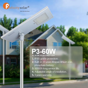 Farolas Solares Integradas Felicity Solar de 60W, IP65 Impermeables, Alimentación Solar, Iluminación Exterior - Product Image 4