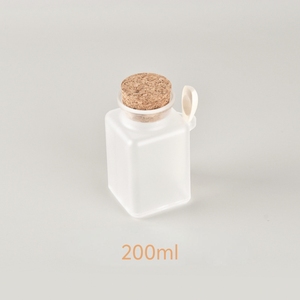 Offre Spéciale – Pot Cosmétique Carré en ABS Transparent ou <span class=keywords><strong>D</strong></span>époli de 100ml, 200ml, 300ml – Bouteille Vide en Plastique pour Sels de Bain - Product Image 6