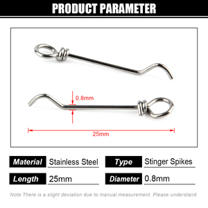 Spinpoler Swimbait Fishing Pin Stinger Spikes Bent Pins Needle Fixed Connecting Lock Softbait Fishing Hook Assist Accessories - Product Image 4