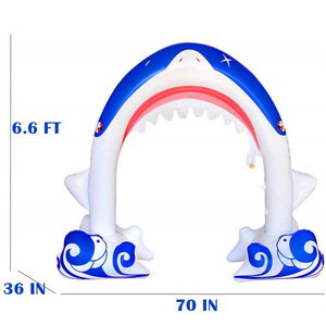 Inflatable Shark Arch Water Spray Play Mat 180Cm Outdoor PVC Kids Toy Game Props - Product Image 5