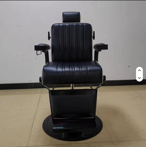Durable Synthetic <b>Leather</b> Barber Chair, Business Style Modern 360 Degree Rotating Reclining Hydraulic <b>Pump</b> - Product Image 3