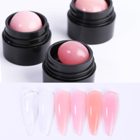 Gel Solide Nude Couleur Claire Marque Privée 12 Couleurs Pots de Gel Constructeur Sans HEMA Sans TPO Conception de Logo Gratuite pour Salons Professionnels
